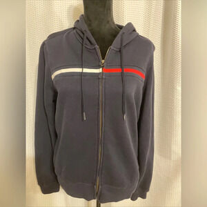 Tommy Hilfiger Dark Blue Zipper Hoodie Women’s Size Medium